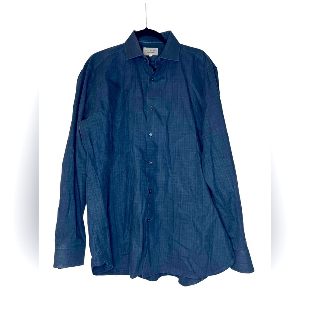 Ted Baker Endurance 100% Cotton Long Sleeve Size 16.5 34/35